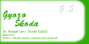 gyozo skoda business card