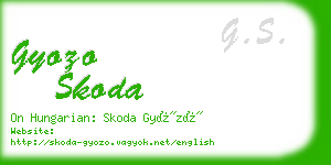 gyozo skoda business card